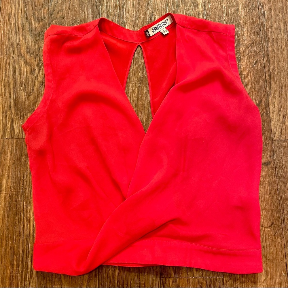 Jennifer Lopez Crop Sleeveless Top Size S